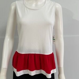 Maison Jules Sleeveless Peplum Top